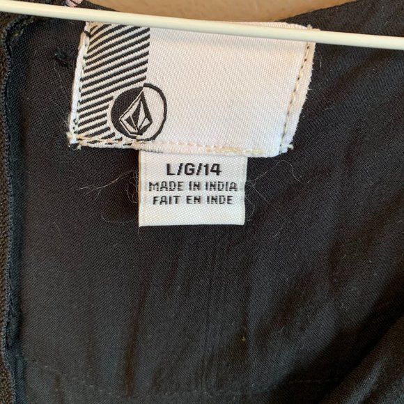 Volcom Black Floral Jumpsuit - Picture 3 of 5